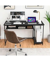 55 Inch Computer Desk with Power Outlets and Usb Ports for Home and Office