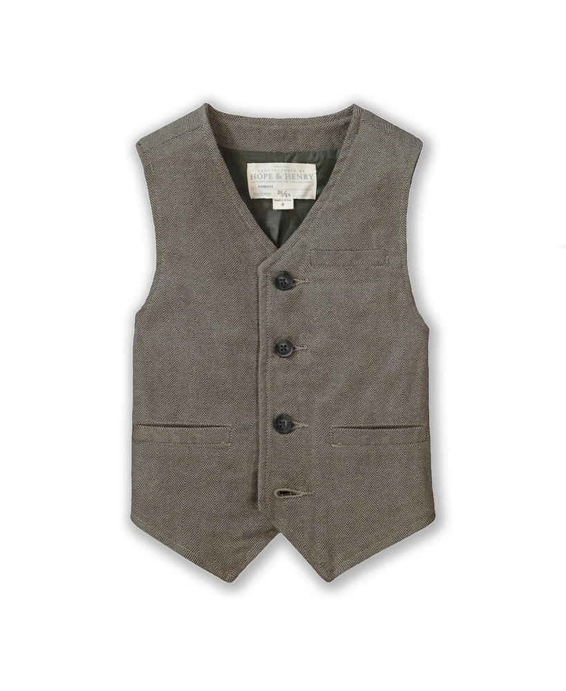 Hope & Henry Baby Boys Classic Suit Vest