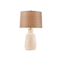 Home Outfitters Ivory Table Lamp , Great for Bedroom, Living Room, Modern/Contemporary