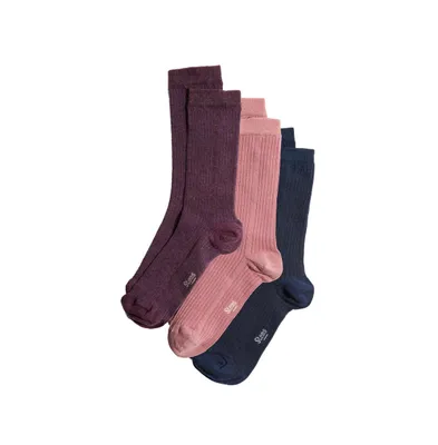 Stems Women's Conscious Cotton Cashmere Italian Socks Box Of Three