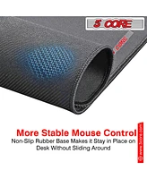 5 Core Gaming Mouse Pad Standard Size with Durable Stitched Edges and Non-Slip Rubber Base Large Gaming Mouse Pads Laptop Pc Computer -Mp 3X3 Pair