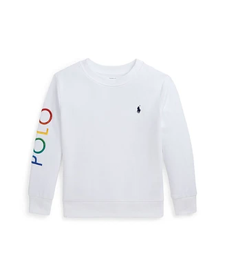 Polo Ralph Lauren Toddler and Little Boys Ombre-Logo Double-Knit Sweatshirt