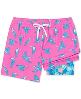 Chubbies Men's The Toucan Do Its Quick-Dry 5-1/2" Swim Trunks with Boxer Brief Liner