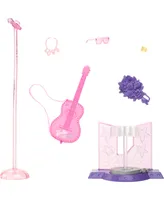 Barbie 65th Anniversary Careers Pop Star Doll and 10 Accessories Including Stage with Movement Feature