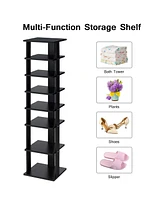 7-Tier Shoe Rack Practical Free Standing Shelves Storage