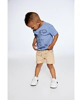 Boy Stretch Twill Short Beige - Child