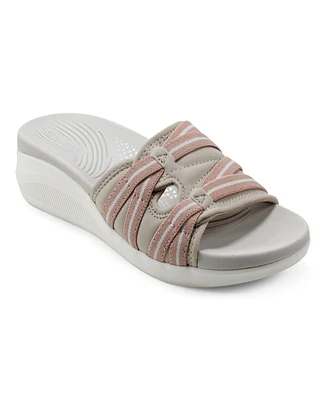 Easy Spirit Women's Wisher Round Toe Slip-On Casual Sandals