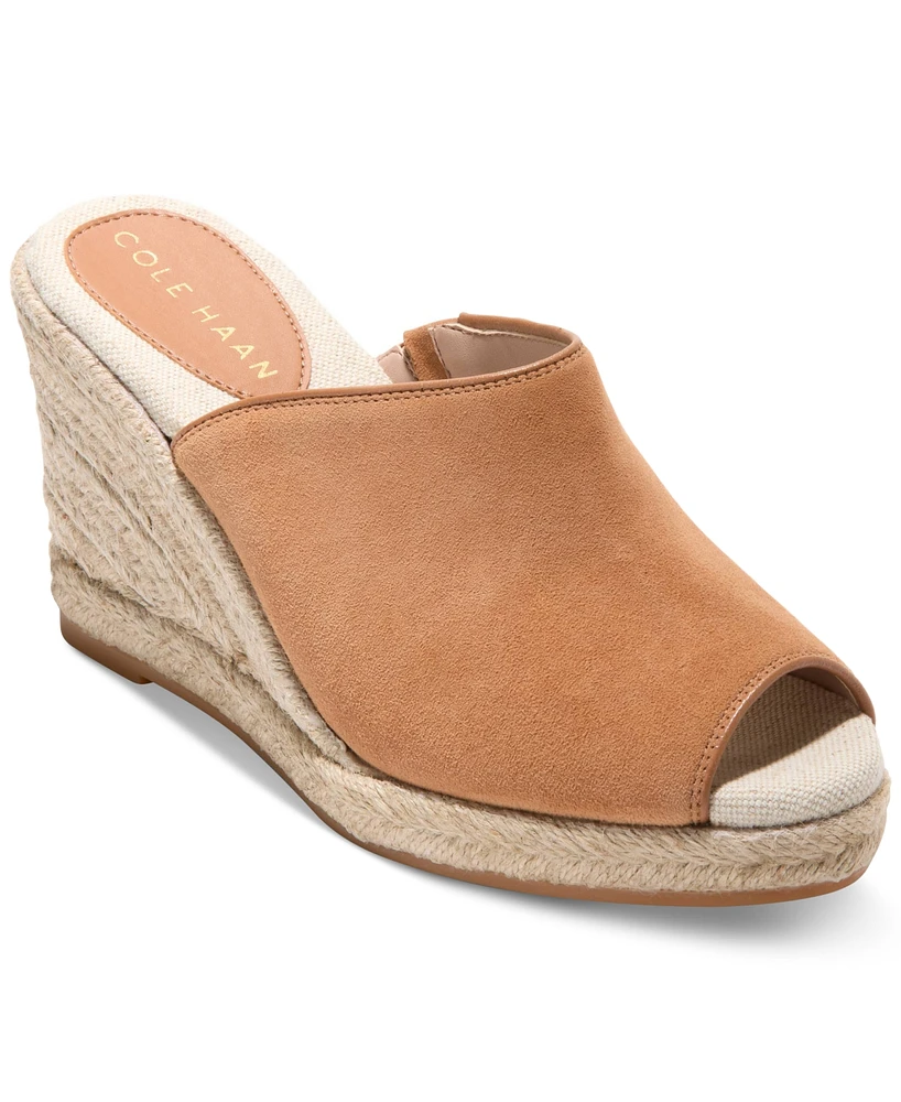 Cole Haan Women's Cloudfeel Southcrest Espadrille Mule Wedge Sandals