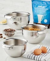 Hestan Provisions Stainless Steel 3-Piece Mixing Bowl Set