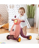 2-in-1 Baby Sit to Stand Learning Walker with Lights and Sounds