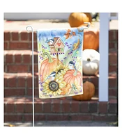 Autumn Greetings Garden Suede Flag