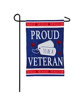 Evergreen Flag Proud Veteran Garden Applique Flag 12.5 x 18 Inches Indoor Outdoor Decor