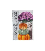 Rustic Fall Greetings Garden Burlap Flag