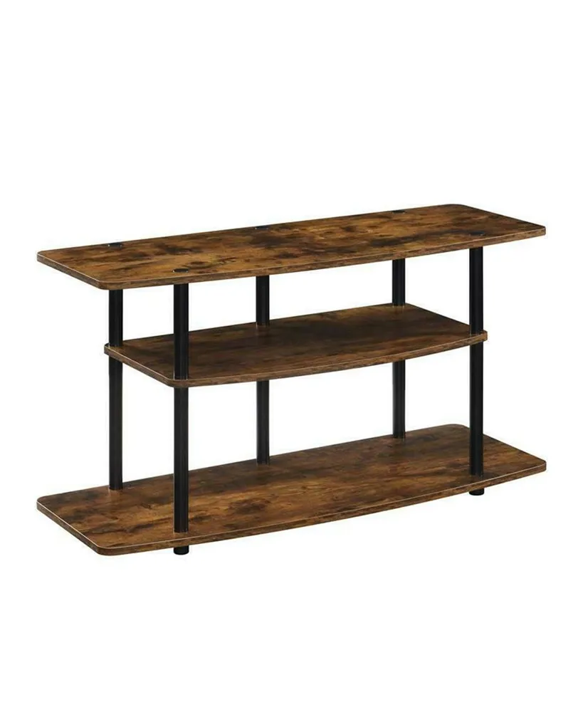 Convenience Concepts Designs2Go No Tools 3 Tier Wide Tv Stand Barn wood/Black