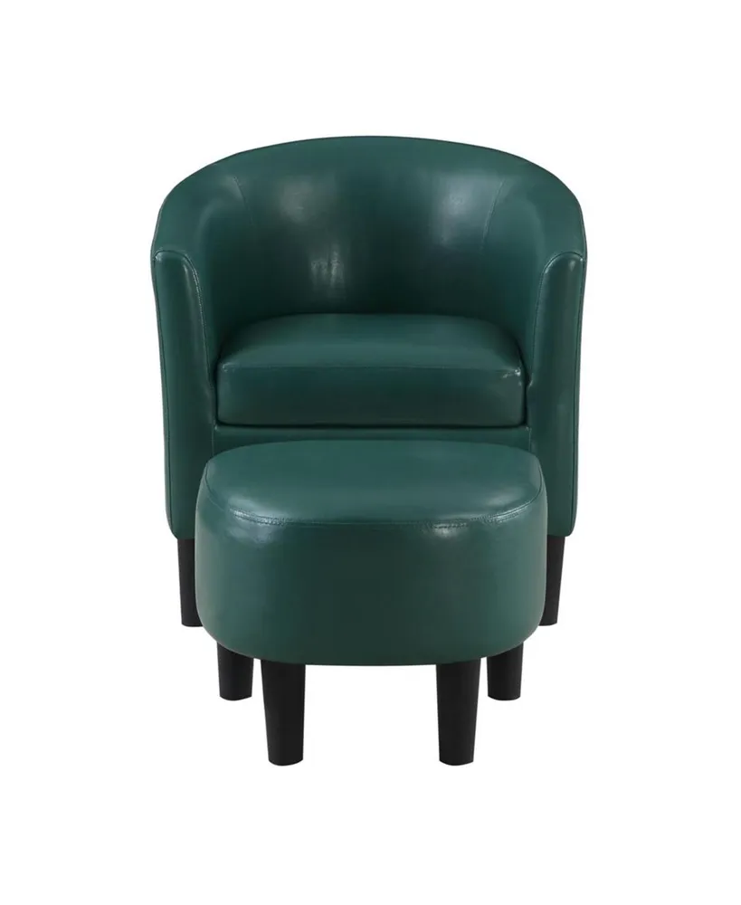 Convenience Concepts Take a Seat Churchill Accent Chair with Ottoman