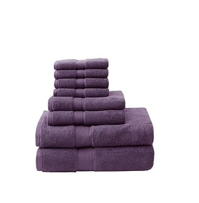 Home Outfitters 800GSM Cotton 8 Piece Bath Towel Set , Absorbent, Bathroom Spa Towel, Luxury