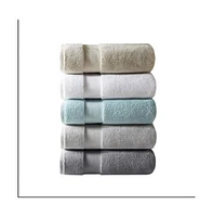 Home Outfitters 100% Cotton 6 Piece Bath Towel Set , Absorbent, Bathroom Spa Towel, Glam/Luxury