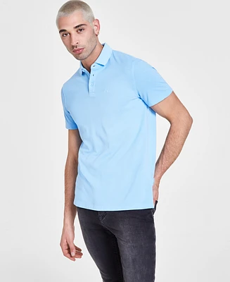 A|X Armani Exchange Men's Regular-Fit Solid Pique Polo Shirt