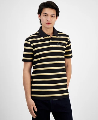 A|X Armani Exchange Men's Stripe Polo Shirt, Created for Macy's