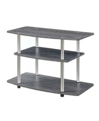 Convenience Concepts Designs2Go No Tools 3 Tier Tv Stand Weathered Gray