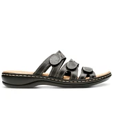 Clarks Leisa Cacti Q Triple Strap Slide Sandals
