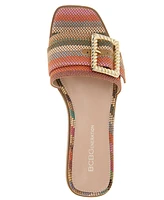 BCBGeneration Women's Mollie Buckled Slide Flat Sandals