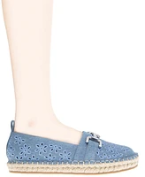 BCBGeneration Women's Tannia Laser Cut Slip-On Espadrille Flats