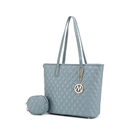 Mkf Collection Tansy Quilted Tote Bag with Pouch by Mia K