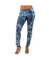 Women's Curvy Fit Stretch Denim Low Rise Skinny Ankle Jeans - Tie