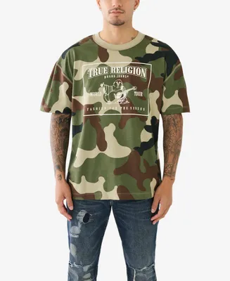 True Religion Men's Short Sleeve Srs Camo T-shirt