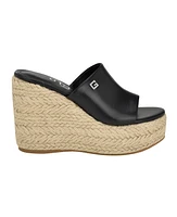 Guess Women's Evba Jute Wrapped Slip on Wedge Espadrilles