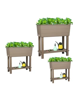 Aoodor Malysha Outdoor Elevated Planter (Set of 3) See More by Winston Porter