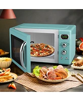 0.9 Cu.ft Retro Countertop Compact Microwave Oven