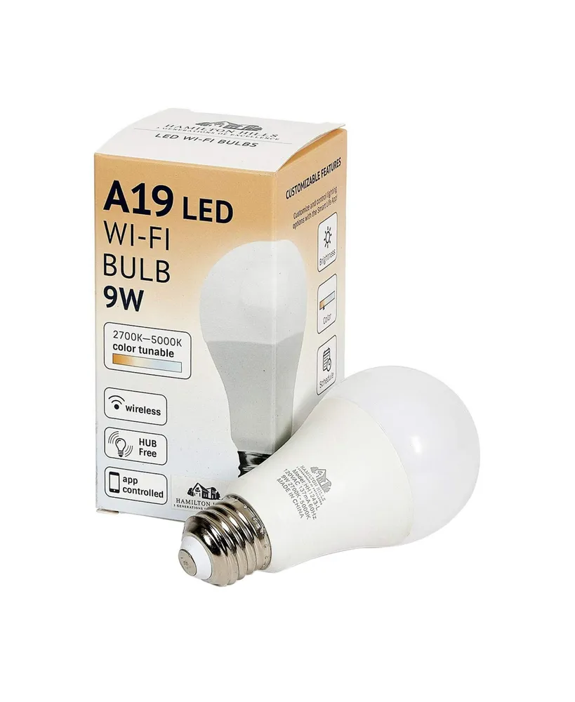 Led Smart Bulb Smart Home Certified Standard Universal Dimmable Lightbulb WiFi Enabled No Hub Required