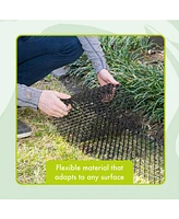 Cat Scat Mat Indoor and Outdoor - Cat Spikes with 12 Garden Staples to Keep of Dog Off Couch and Keep Cats Out of Yard