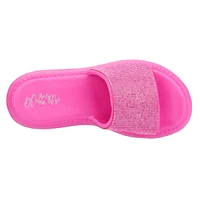 Olivia Miller Women's Glitter Gaze Slide Sandal