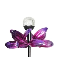 Solar Triple Flower Wind Spinner, Primary Multi