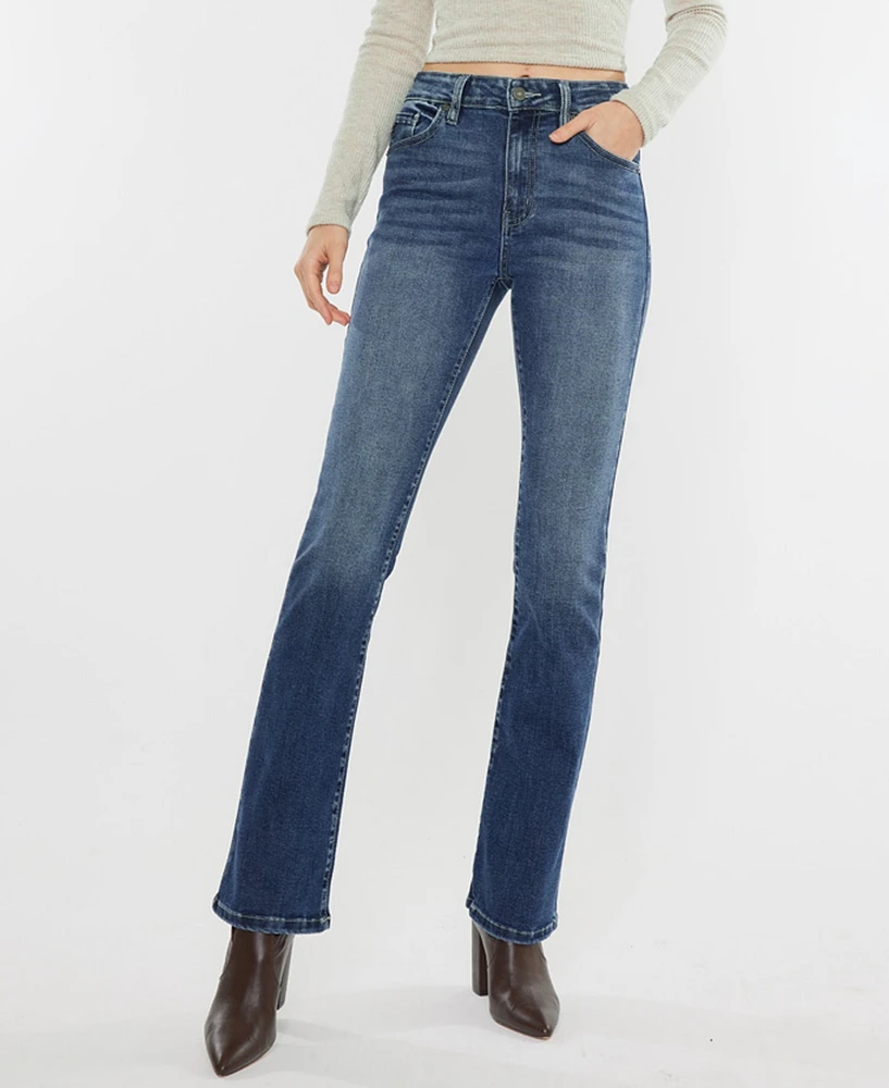 Kancan Women's High Rise Skinny Denim Bootcut Jeans