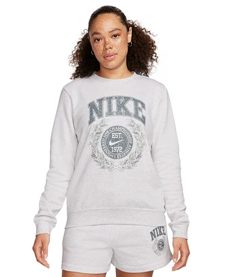 Nike Women's Sportswear Club Crewneck Fleece Sweatshirt