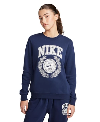 Nike Women's Sportswear Club Crewneck Fleece Sweatshirt