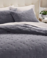 Hotel Collection Reversible Chenille Quilted 2-Pc. European Sham Set, Exclusively at Macy's