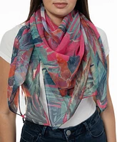 I.n.c. International Concepts Women's Jungle-Print Oversized Square Scarf, Created for Macy's