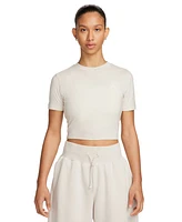 Nike Women's Sportswear Essential Slim-Fit Cropped T-Shirt