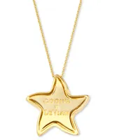 Le Vian Godiva x Le Vian Chocolate Diamond & Nude Diamond Star Adjustable 20" Pendant Necklace (1 ct. t.w.) in 14k Gold