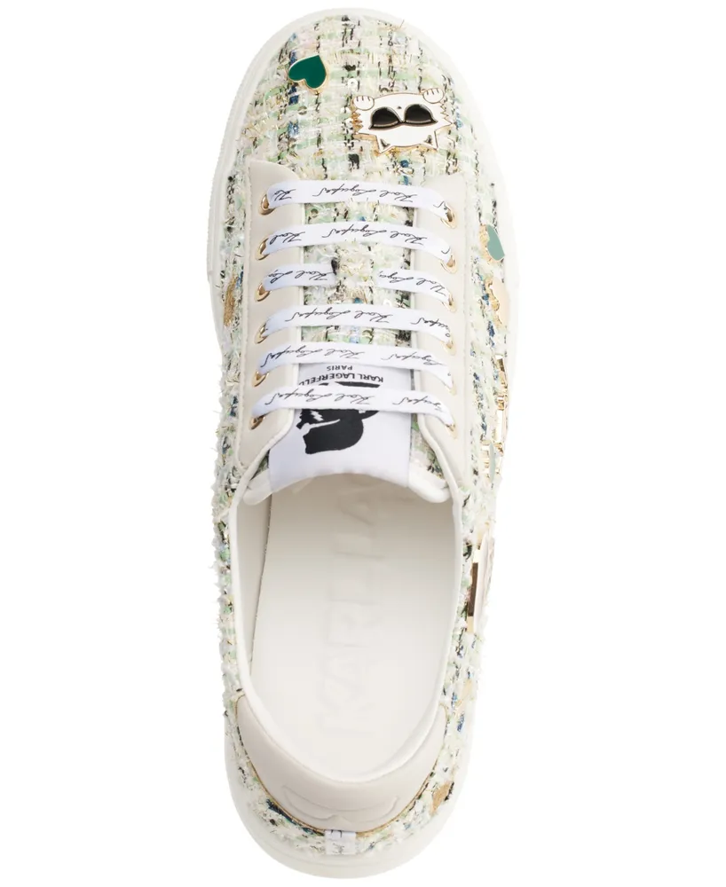 Karl Lagerfeld Paris Cate Pins Lace Up Sneakers