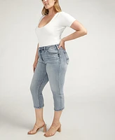 Silver Jeans Co. Plus Suki Mid Rise Curvy Fit Capri