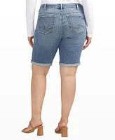 Silver Jeans Co. Plus Elyse Mid Rise Comfort Fit Bermuda