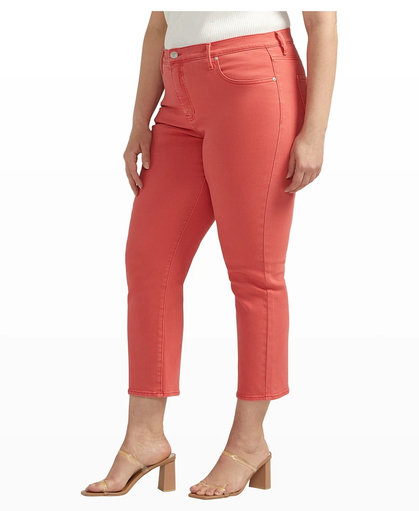 Jag Plus Cassie Mid Rise Cropped Pants