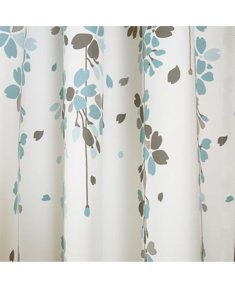 Weeping Flower Light Filtering Window Curtain Panels