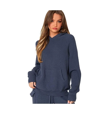 Edikted Women's Wynter oversized knit hoodie